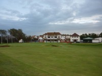 18th green and clubhouse